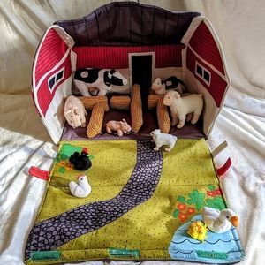 ✨ SOLD ✨ Handmade Portable Farm Toy Play Set for Baby, Toddler, Kids